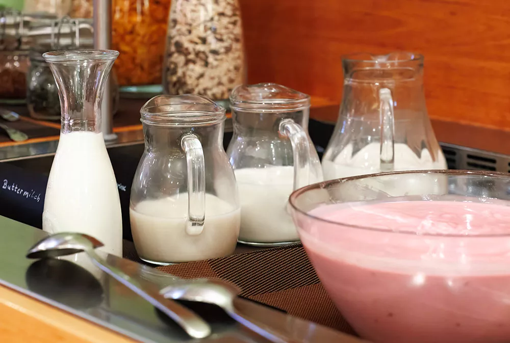 Frühstück, Milchauswahl